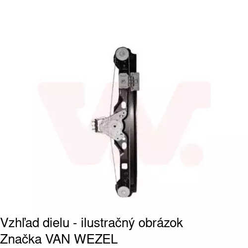 Mechanizmus sťahovania okna elektrický bez motora 5003PSG4 /POLCAR/ - obr. 2