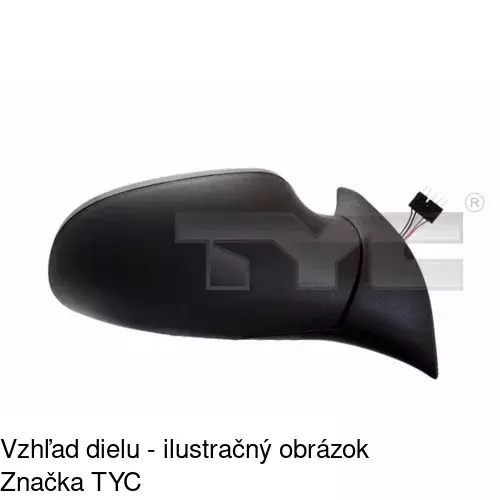 Vonkajšie zrkadlo 5005523M /POLCAR/ - obr. 4