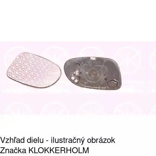 Sklo vonkajšieho zrkadla s držiakom 500554-M /POLCAR/ - obr. 4