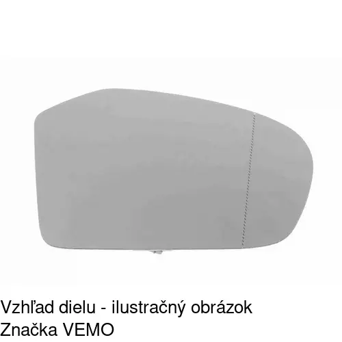 Sklo vonkajšieho zrkadla s držiakom 5006555E /POLCAR/ - obr. 4