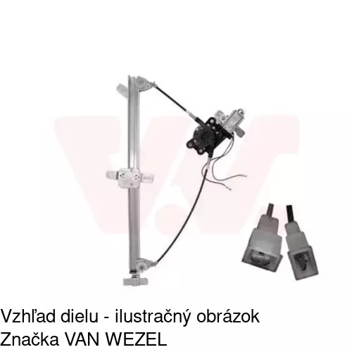 Elektrický mechanizmus okna dverí 5012PSE1 /POLCAR/ - obr. 1