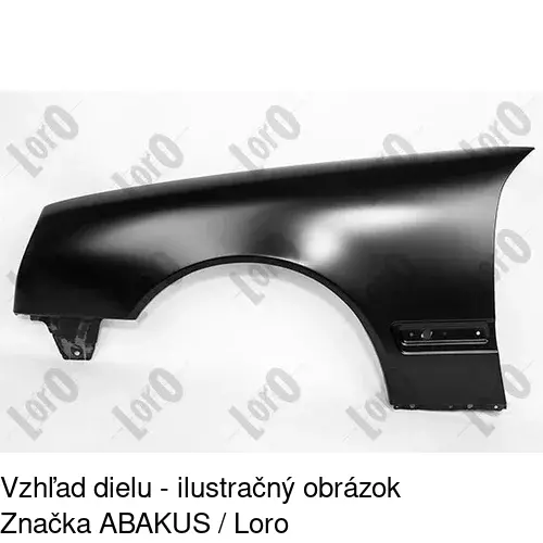 Predný blatník 501501-1 /POLCAR/ - obr. 1
