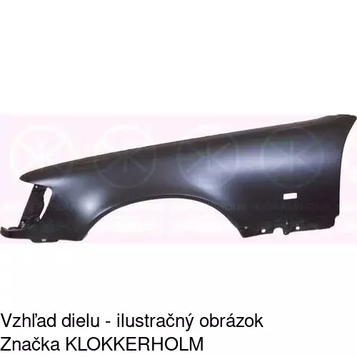 Predný blatník POLCAR 502401