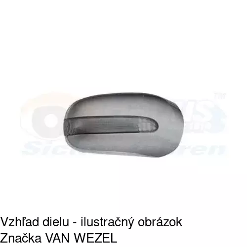 Rám vonkajšieho zrkadla 502554PM /POLCAR/ - obr. 3