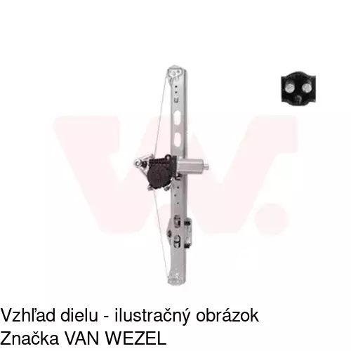 Mechanizmus sťahovania okna elektrický bez motora 5044PSG4 /POLCAR/ - obr. 1