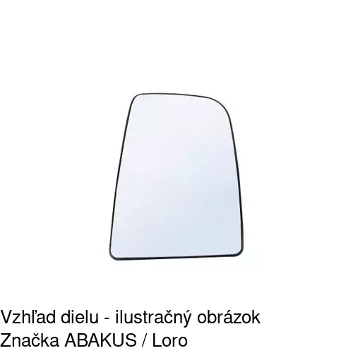 Sklo vonkajšieho zrkadla s držiakom 5065556E /POLCAR/ - obr. 5