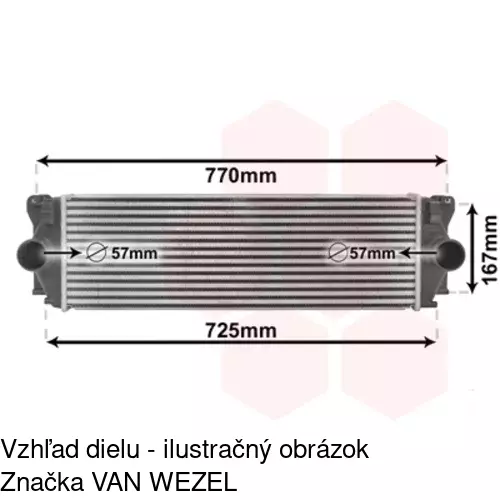 Chladiče vzduchu (Intercoolery) 5065J8-1 /POLCAR/ - obr. 3