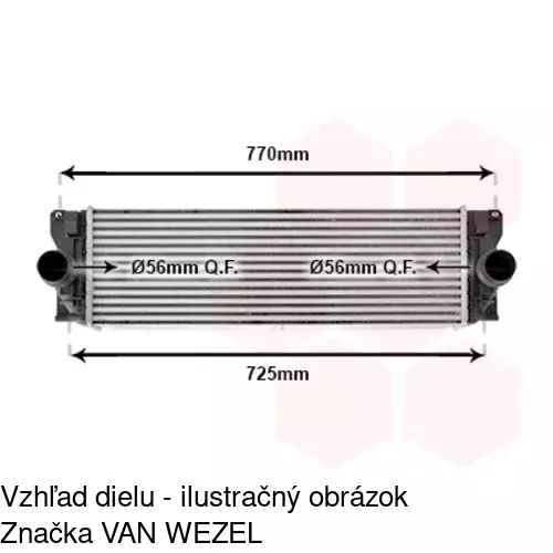 Chladiče vzduchu (Intercoolery) 5065J8-2 /POLCAR/ - obr. 3