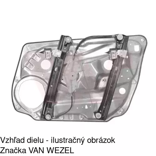 Mechanizmus sťahovania okna elektrický bez motora 5070PSG1 /POLCAR/ - obr. 1