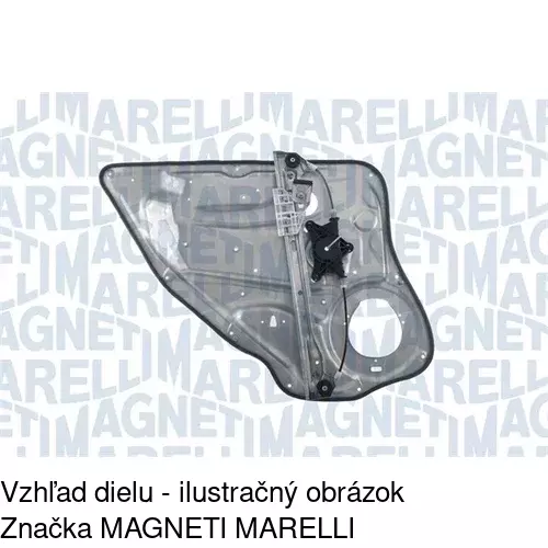 Mechanizmus sťahovania okna elektrický bez motora 5070PSG4 /POLCAR/ - obr. 2