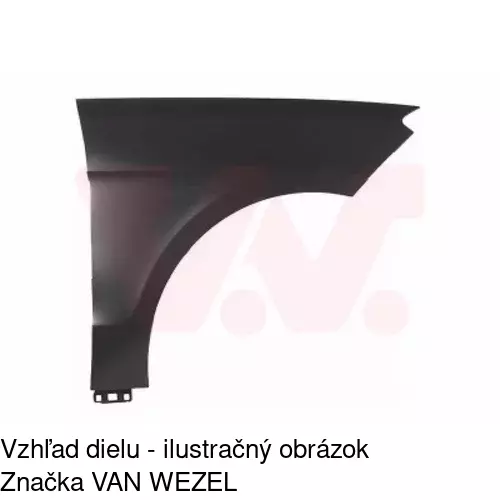 Predný blatník POLCAR 50T102-Q