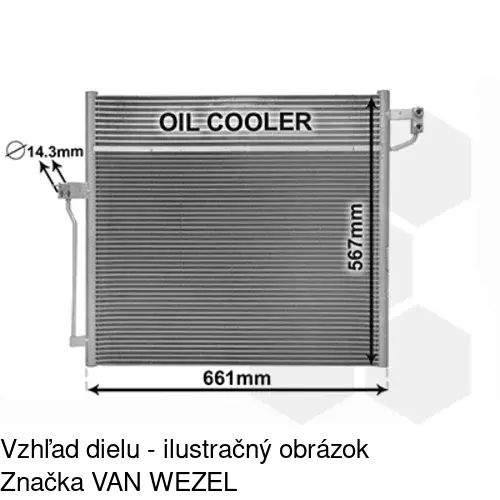 Chladiče klimatizácie 50T1K8C1 /POLCAR/ - obr. 3