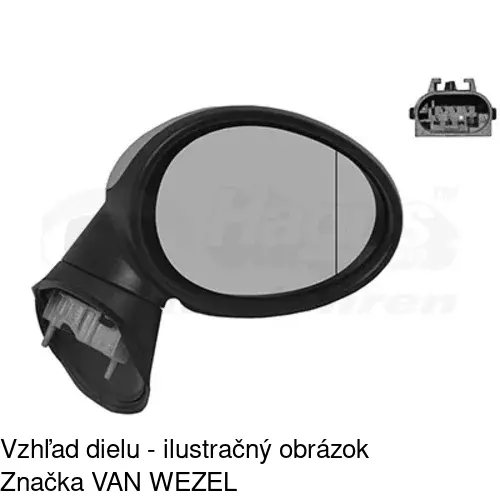 Rám vonkajšieho zrkadla 510255PM /POLCAR/ - obr. 5