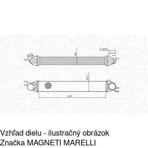 Chladiče vzduchu (Intercoolery) 5102J81X /POLCAR/ - obr. 1