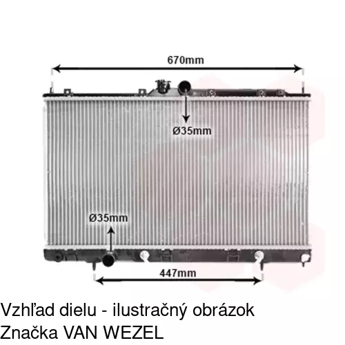 Chladiče vody 5233083K /POLCAR/ - obr. 2
