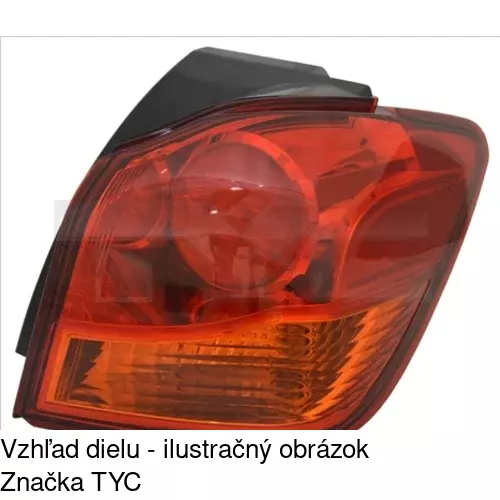Zadné svetlo POLCAR 525588-E
