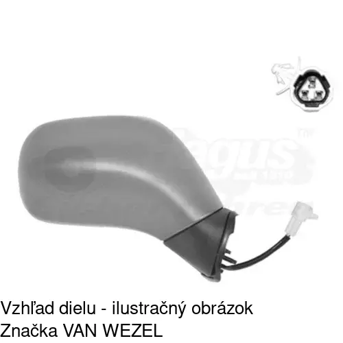 Vonkajšie zrkadlo 5503525M /POLCAR/ - obr. 4