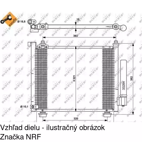 Chladiče klimatizácie 5503K8C2 /POLCAR/ - obr. 1