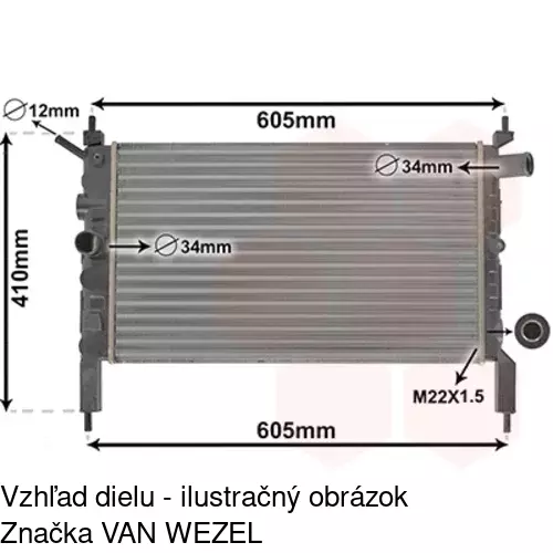 Chladiče vody 550708B1 /POLCAR/ - obr. 4