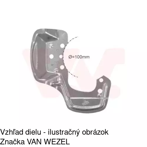Brzdovy štít 5507OT-4 /POLCAR/ - obr. 2