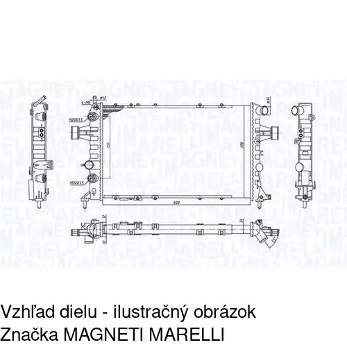 Chladiče vody 550808A3 /POLCAR/ - obr. 2