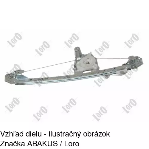Mechanizmus sťahovania okna elektrický bez motora 5508PSG3 /POLCAR/ - obr. 3