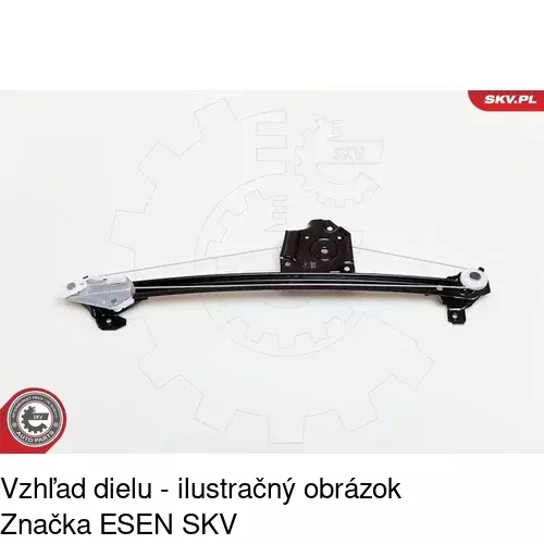 Mechanizmus sťahovania okna elektrický bez motora 5508PSG4 /POLCAR/ - obr. 5