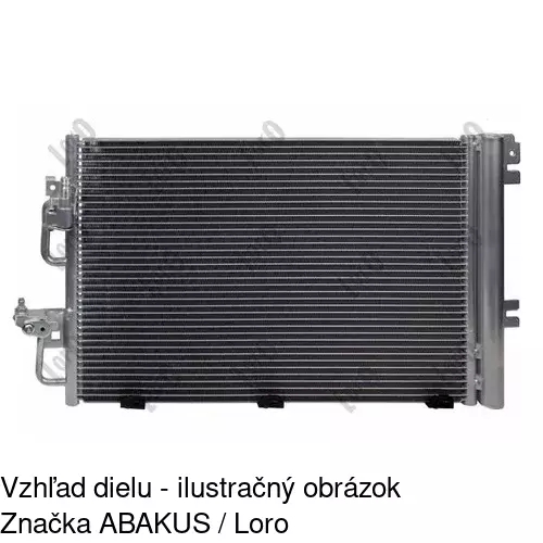 Chladiče klimatizácie 5509K8C1S /POLCAR/ - obr. 2