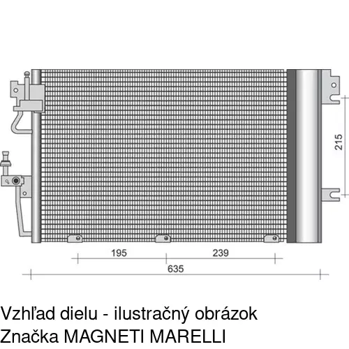 Chladiče klimatizácie 5509K8C1S /POLCAR/ - obr. 3
