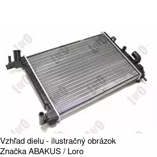 Chladiče vody 551608A8 /POLCAR/ - obr. 1