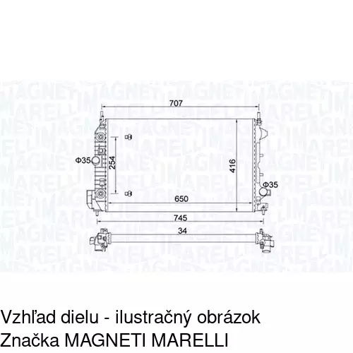 Chladiče vody POLCAR 551808-6
