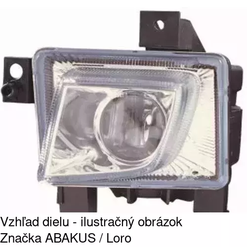 Hmlové svetlo - predné 551829-E /POLCAR/ - obr. 2