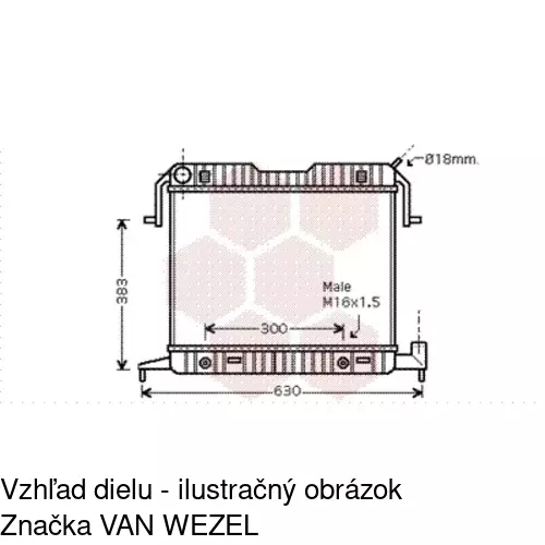 Chladiče vody 552508A4 /POLCAR/ - obr. 1