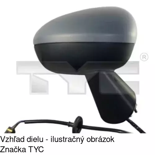 Rám vonkajšieho zrkadla 554654PM /POLCAR/ - obr. 1