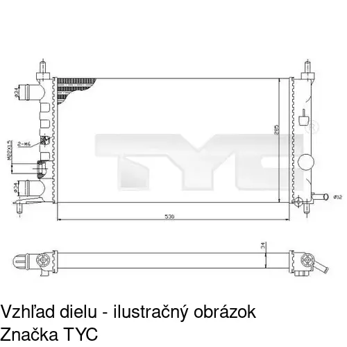 Chladiče vody POLCAR 555508-2