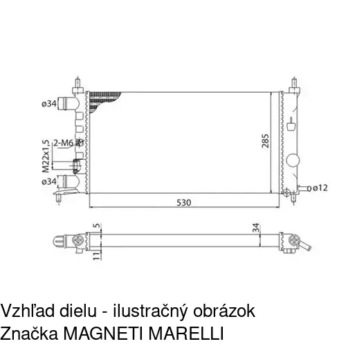 Chladiče vody 555508A2 /POLCAR/ - obr. 2