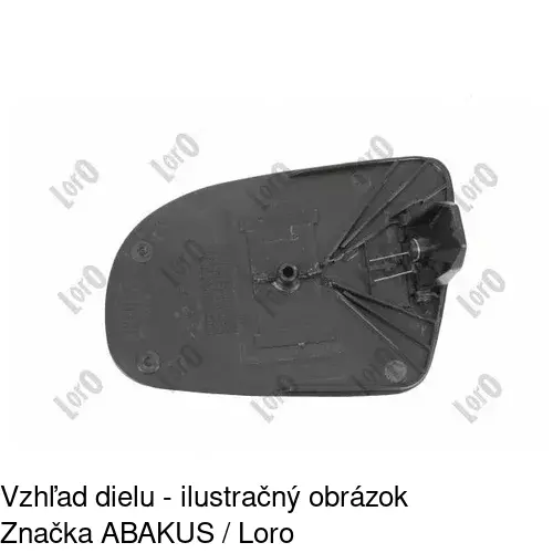 Sklo vonkajšieho zrkadla s držiakom 5555551M /POLCAR/ - obr. 5