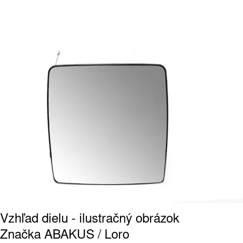 Sklo vonkajšieho zrkadla s držiakom 5556559E /POLCAR/ - obr. 3