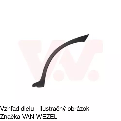 Lišta blatníka 555681-5 /POLCAR/ - obr. 1