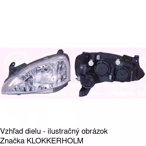 Hlavný reflektor 555709-E /POLCAR/ - obr. 1
