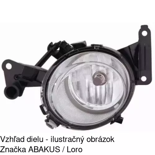 Hmlové svetlo - predné 5558291E /POLCAR/ - obr. 2