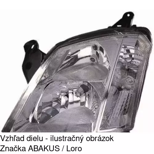Hlavný reflektor 5559100E /POLCAR/ - obr. 3