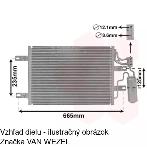 Chladiče klimatizácie 5559K8C2 /POLCAR/ - obr. 3