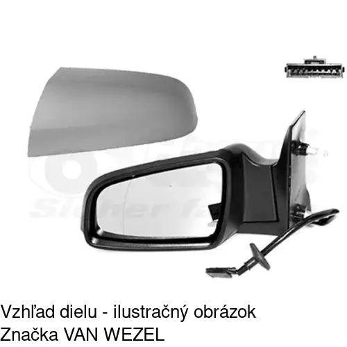 Rám vonkajšieho zrkadla 556154PM /POLCAR/ - obr. 5