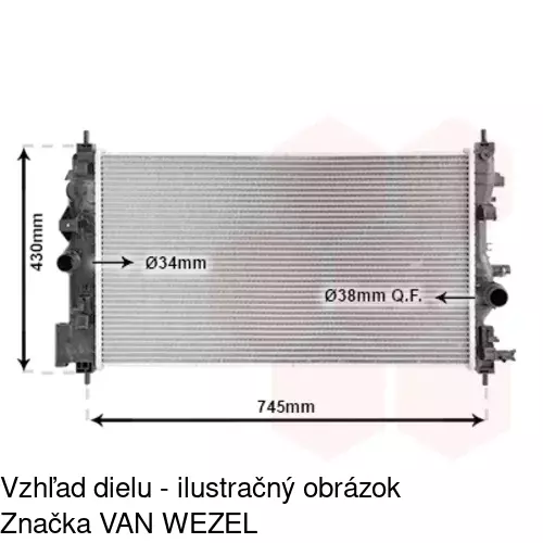 Chladiče vody 55M1081X /POLCAR/ - obr. 1