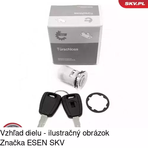 Bubienok dvernej zámky 5703Z-15 /POLCAR/ - obr. 2