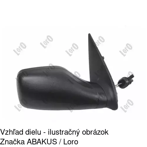 Vonkajšie zrkadlo 5706521E /POLCAR/ - obr. 4