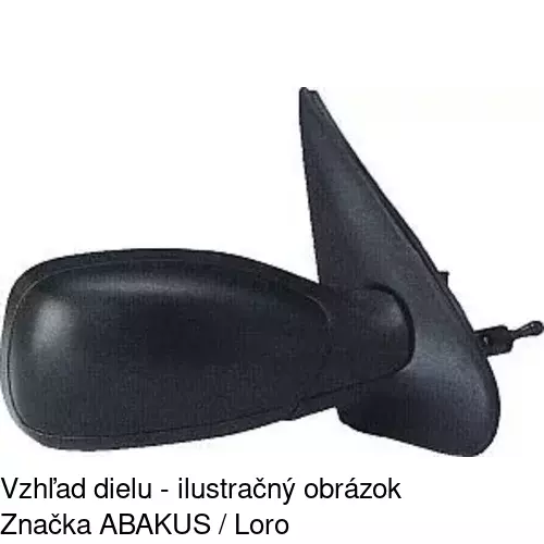 Vonkajšie zrkadlo 5707511E /POLCAR/ - obr. 1