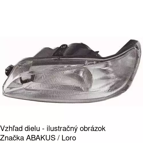 Hlavný reflektor 570810-E /POLCAR/ - obr. 2