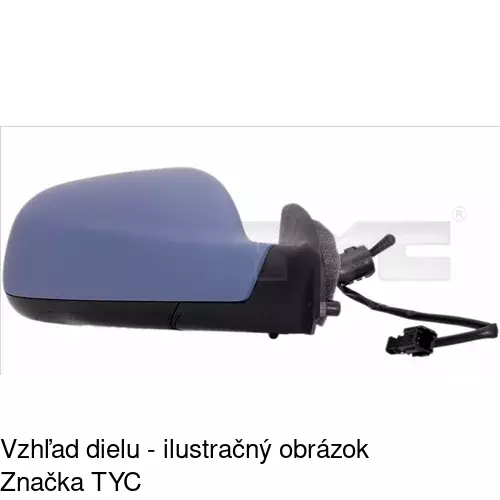 Vonkajšie zrkadlo 5710511M /POLCAR/ - obr. 1